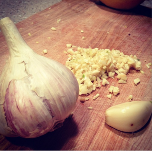 Garlic from my dad's garden.