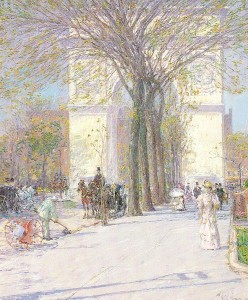 Hassam_Washington_Arch_Spring