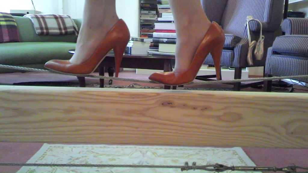 in heels