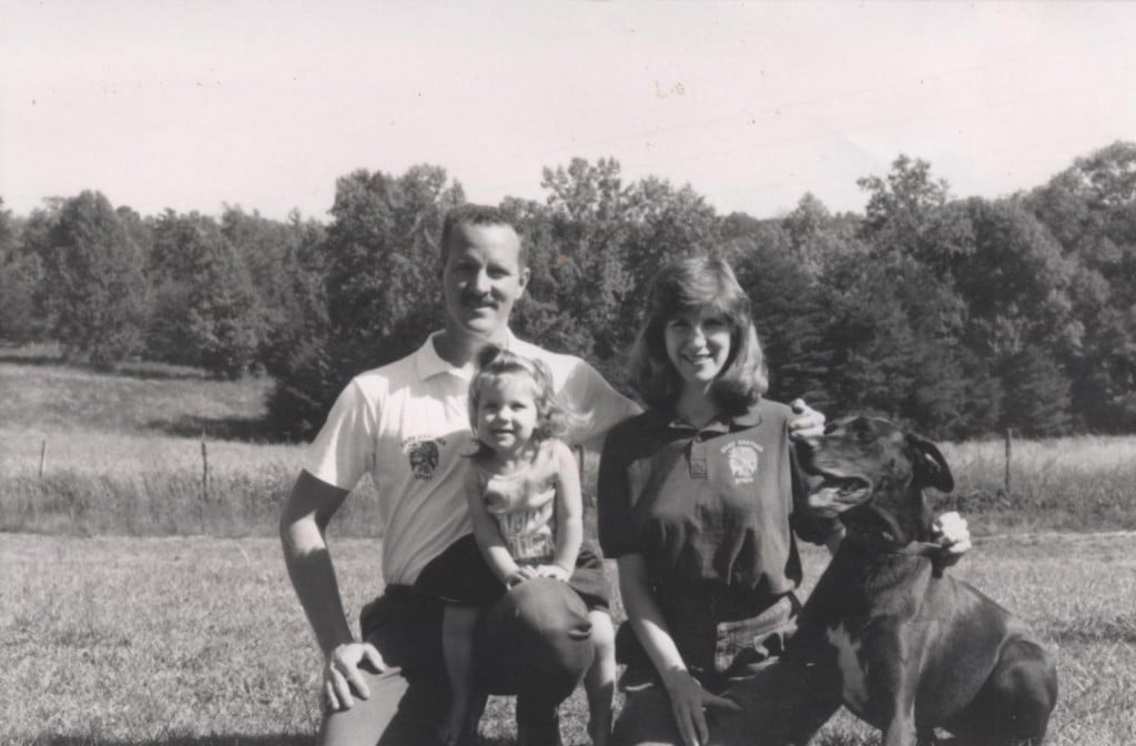Leanna with parents