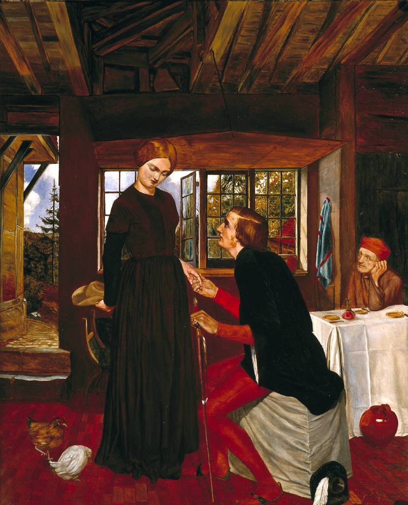 The Proposal (The Marquis and Griselda) circa 1850 by Frederic George Stephens 1828-1907