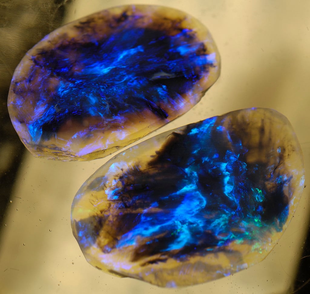 black lightning opals