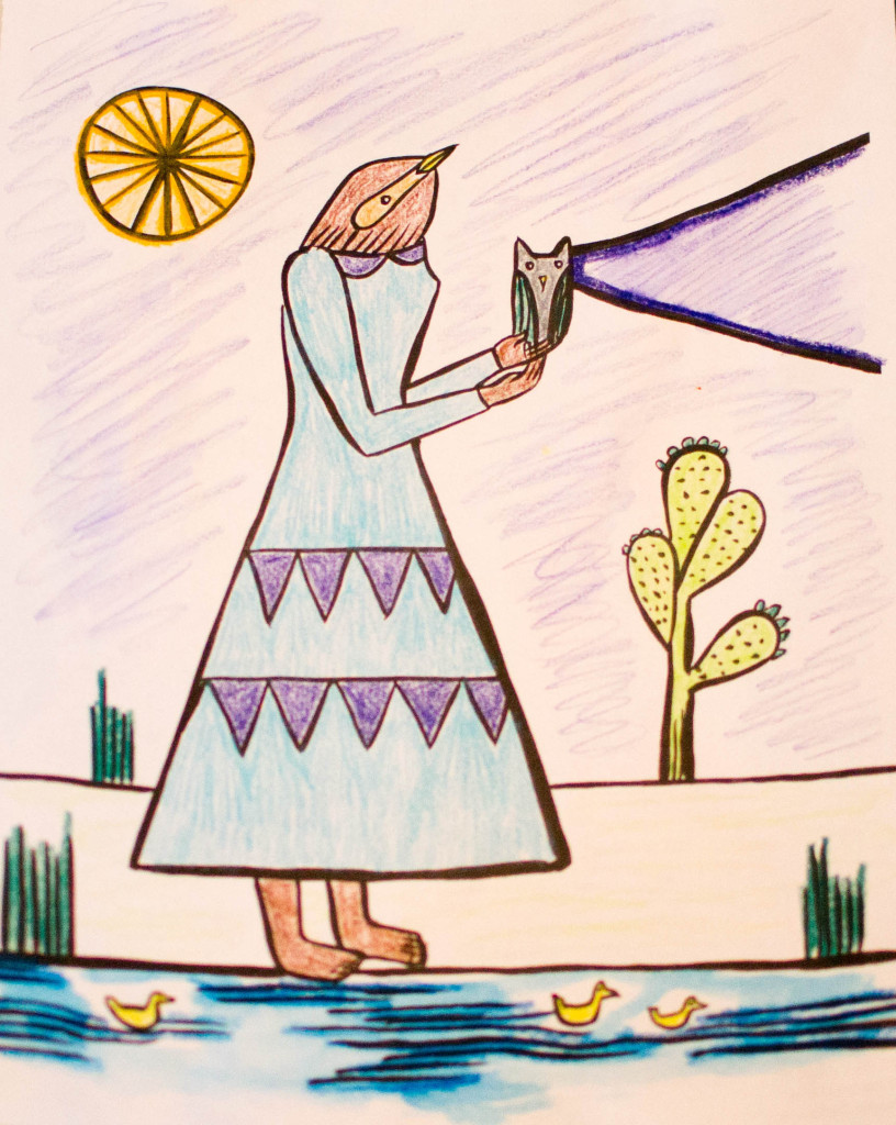 Art by DeeDee Cheriel, from OUTSIDE THE LINES, TOO, © 2015 Souris Hong (Perigee/Penguin Random House LLC).