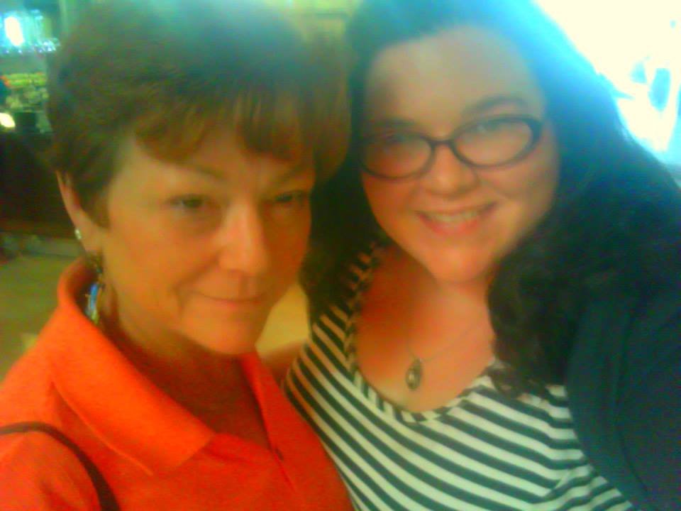 The author with her birthmom