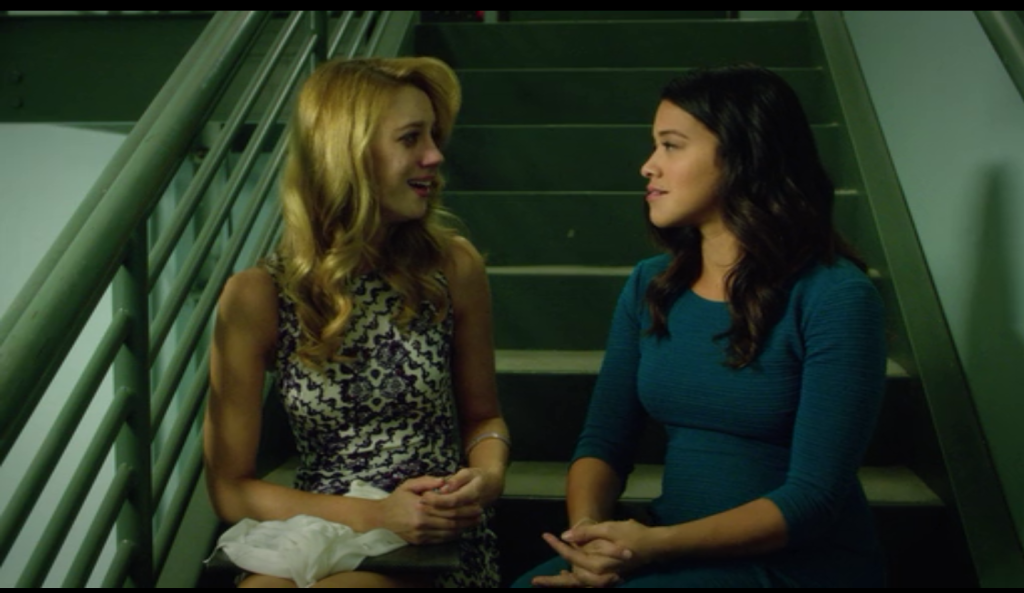 Petra and Jane __ stairwell