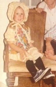 The author, age 2, on Halloween